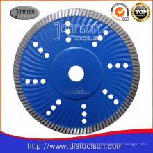 180mm Sintered Turbo Wave Saw Blade for Granite Cutting